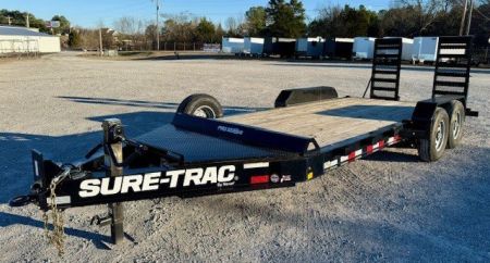 New 2025 Sure-Trac 7x18 (15+3) 15.4K Equipment Trailer