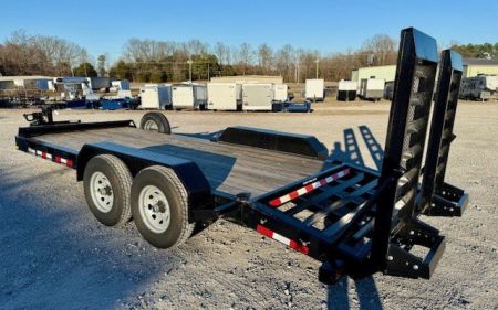 New 2025 Sure-Trac 7x18 (15+3) 15.4K Equipment Trailer