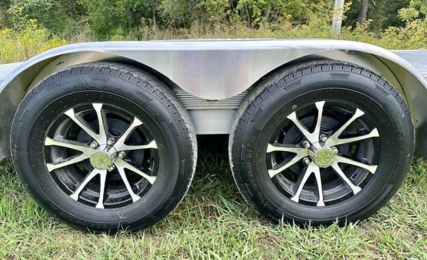 New Sport Haven 7x18 Aluminum Deluxe Car Trailer