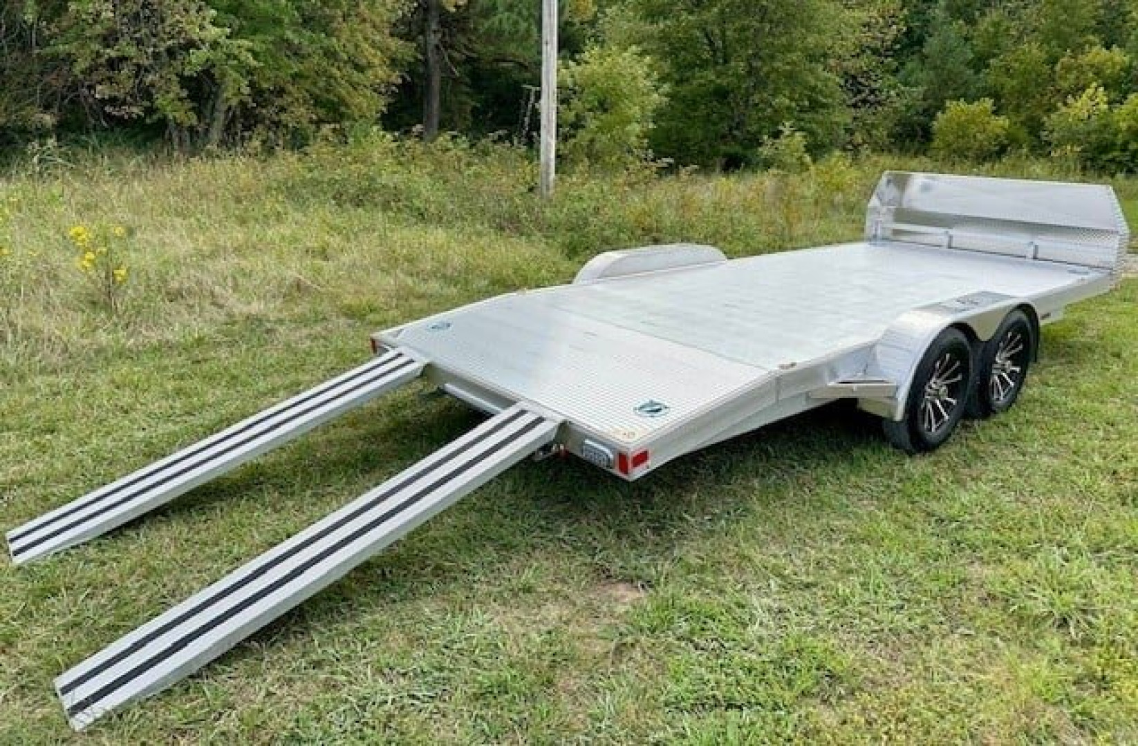 New Sport Haven 7x18 Aluminum Deluxe Car Trailer