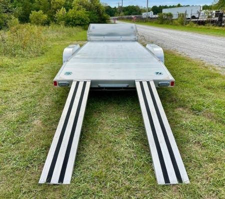 New Sport Haven 7x18 Aluminum Deluxe Car Trailer