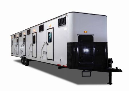 New 2024 ETC 8 Private Rooms with Full Bathroom Bunkhouse Sleeper Trailer