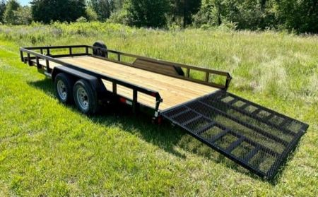 New 2024 Sure-Trac 7x18 Tube Top Utility Trailer 10K