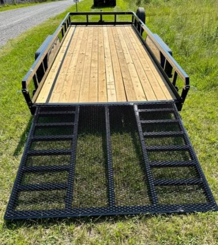 New 2024 Sure-Trac 7x18 Tube Top Utility Trailer 10K