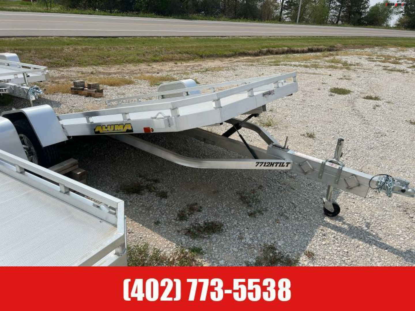 New 2024 Aluma 7712H-Tilt-S Utility Trailer