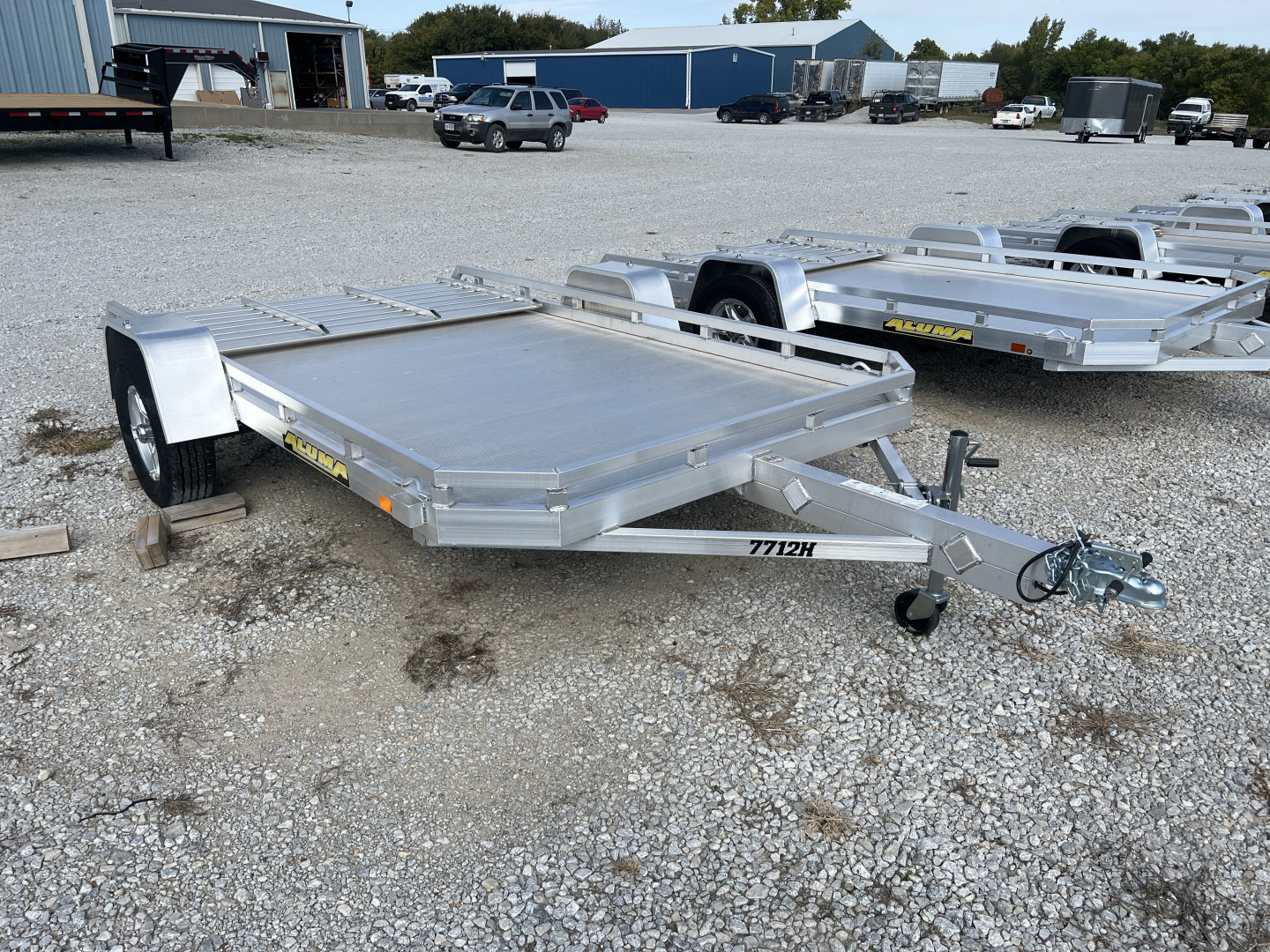 New 2024 Aluma 7712H-S-TG Utility Trailer