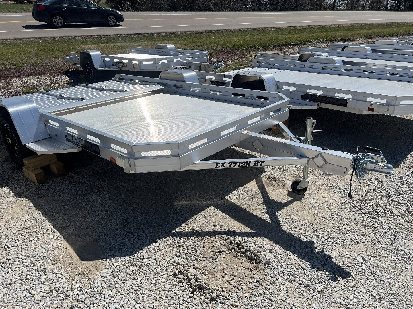 New 2024 Aluma EX7712H-S-BT Utility Trailer