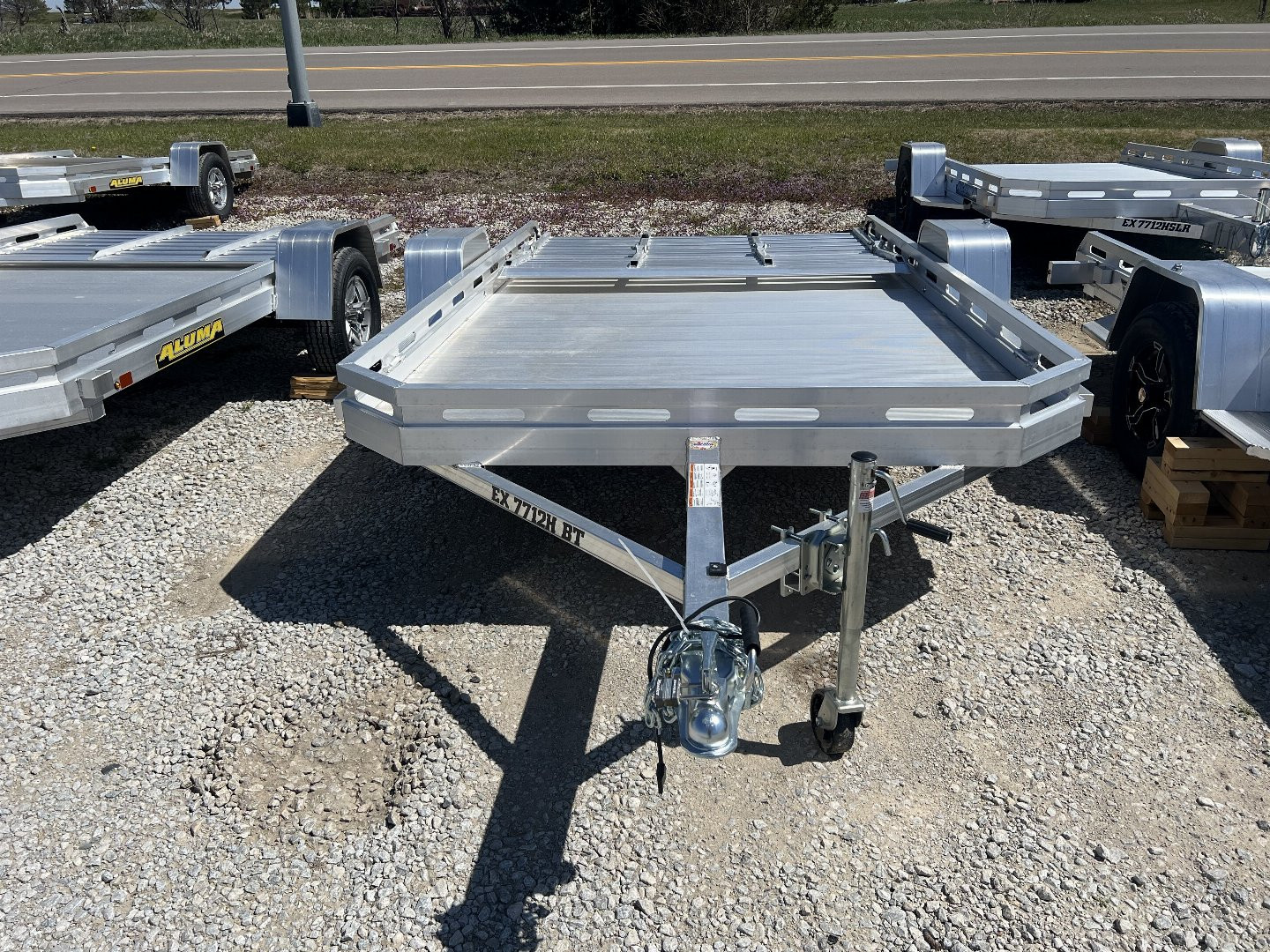 New 2024 Aluma EX7712H-S-BT Utility Trailer