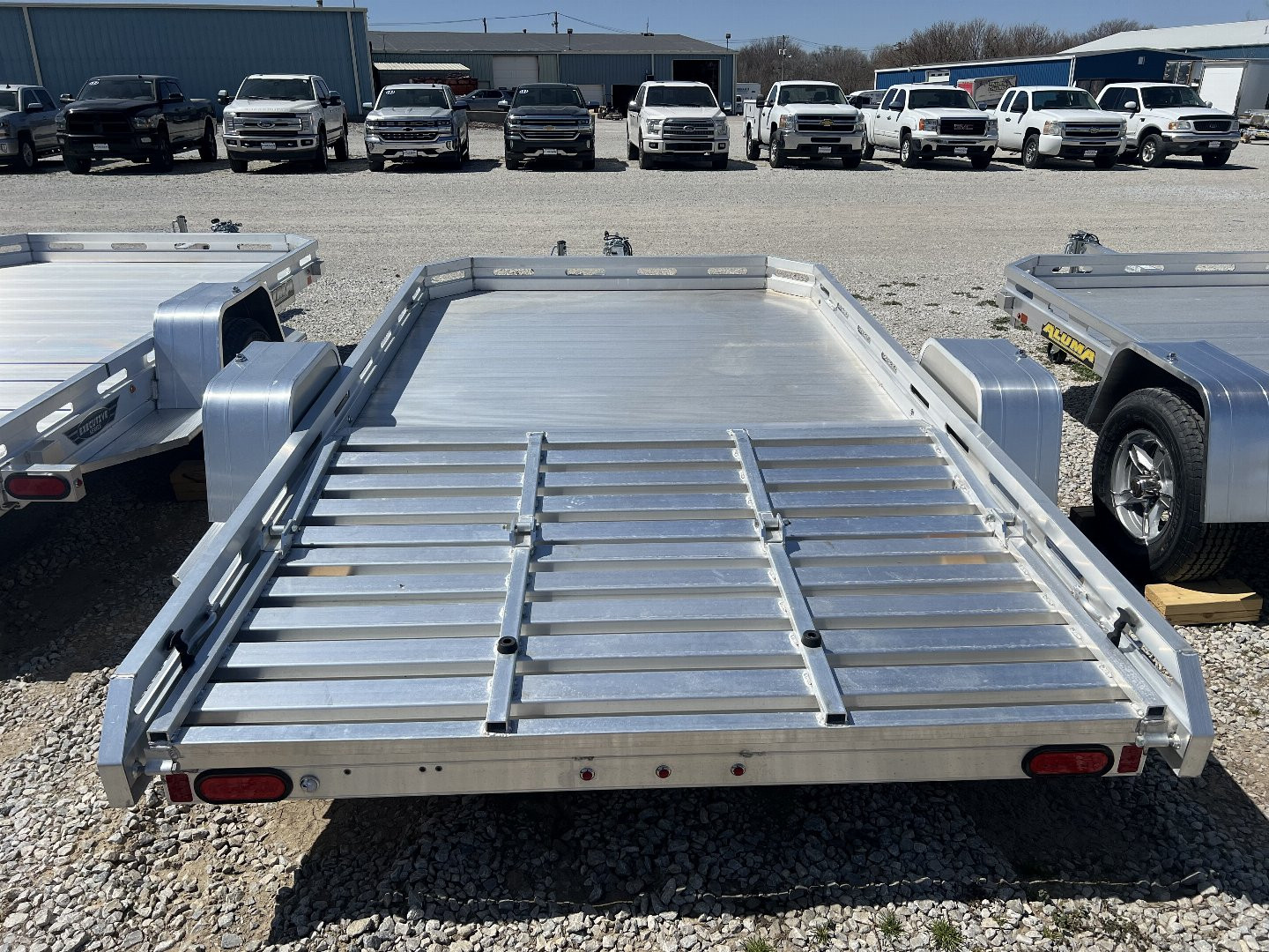 New 2024 Aluma EX7712H-S-BT Utility Trailer