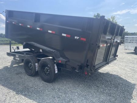 New 2026 IRON BULL 4' sides Dump Trailer 7x14x48 