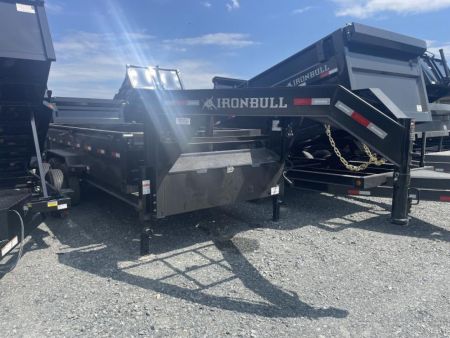 New 2027 Iron Bull gooseneck 7x16 Dump Trailer