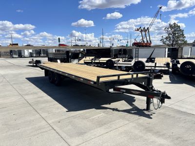 New 2027 H&H Trailers H-SD0F24-140 24' Deckover 14K Flatbed Trailer