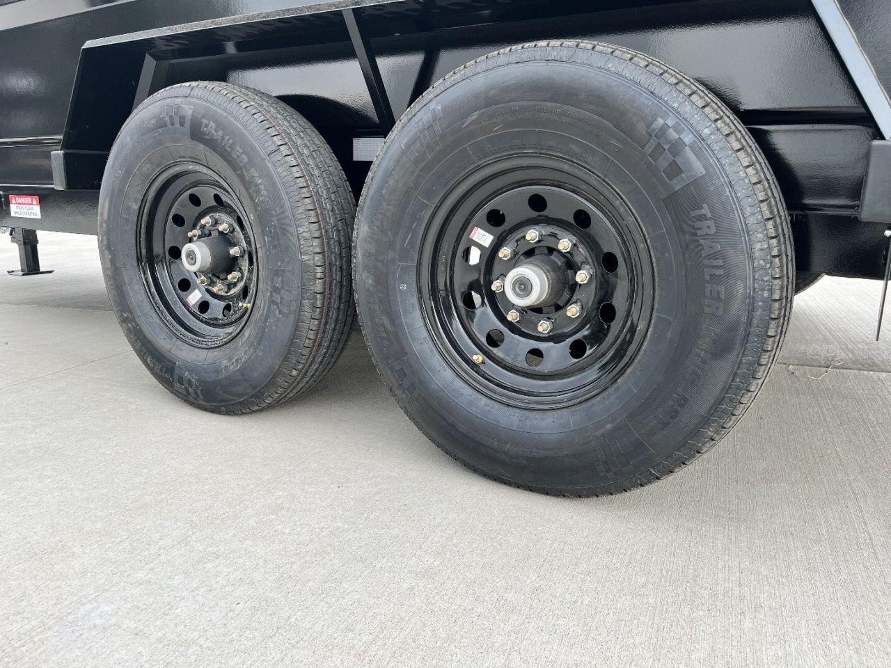 New NEW 2025 Southland 14ft Hydraulic Jack HIGH SIDE Low Profile Dump Trailer 2-7000 lb axles = 14K with Ramps and TARP