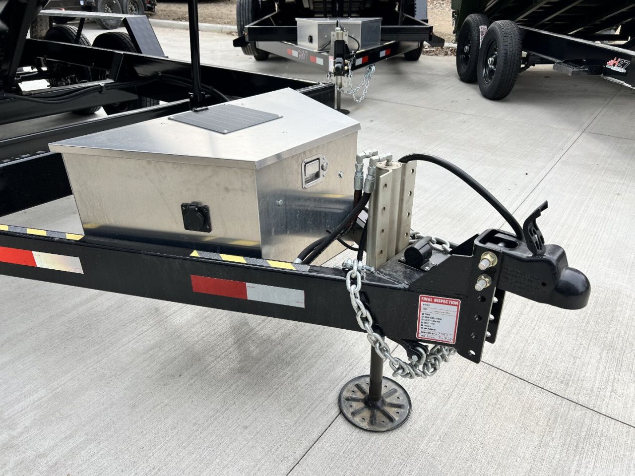 New NEW 2025 Southland 14ft Hydraulic Jack HIGH SIDE Low Profile Dump Trailer 2-7000 lb axles = 14K with Ramps and TARP
