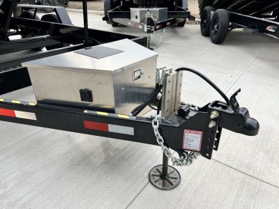 New NEW 2025 Southland 14ft Hydraulic Jack HIGH SIDE Low Profile Dump Trailer 2-7000 lb axles = 14K with Ramps and TARP