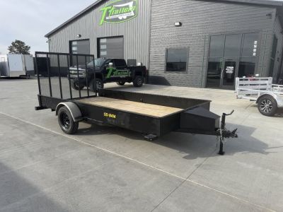 Used 2018 DooLittle 84x14' Utility trailer with steel sides, tool box