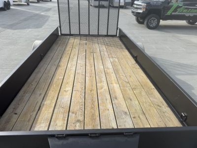 Used 2018 DooLittle 84x14' Utility trailer with steel sides, tool box