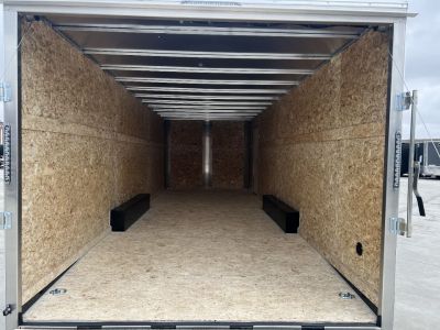New 2025 Bighorn R&M 8.5x24 + 2’V Nose Rear Ramp Enclosed Cargo Trailer Car Hauler
