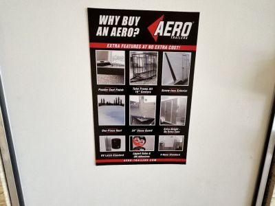 New NEW 2026 AERO 8.5x20 +2’V, 7’ TALL, QUALITY Enclosed Rear Ramp Car Hauler Cargo Trailer