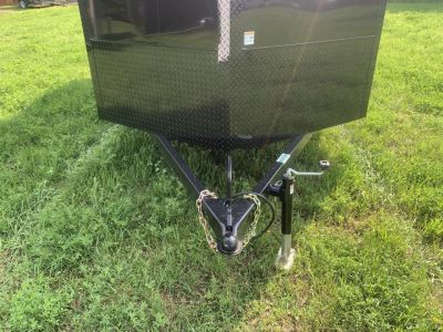 New 2025 AERO 7x16 +2 V BLACKOUT Edition QUALITY Enclosed WHITE Interior Rear Ramp Cargo Trailer