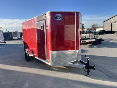 New 2027 Bighorn R&M 6x12 + 2V 6 inches Taller 78” Enclosed Rear Ramp Cargo Trailer