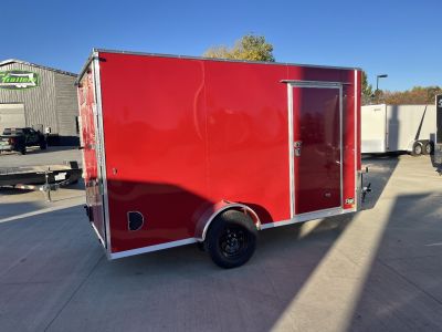 New 2027 Bighorn R&M 6x12 + 2V 6 inches Taller 78” Enclosed Rear Ramp Cargo Trailer