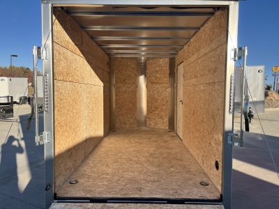New 2027 Bighorn R&M 6x12 + 2V 6 inches Taller 78” Enclosed Rear Ramp Cargo Trailer