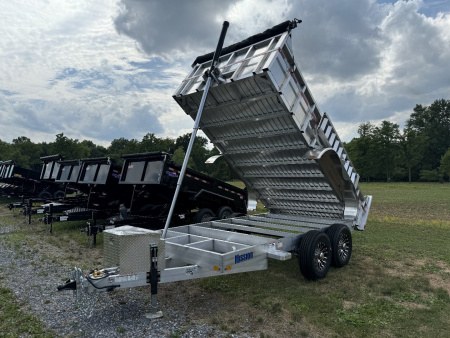 New 2027 Mission MODP7X14 Aluminum 14k Low Pro Dump 2 Foot Sides Dump Trailer FREE TARP KIT FREE ALUMINUM WHEEL UPGRADE