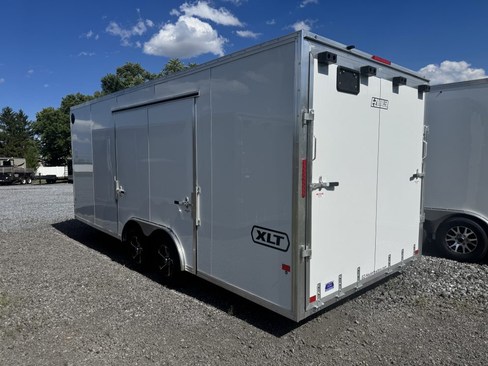 New 2026 E-Z Hauler EZEC8.5X20CH XLT PRO Car Hauler ELITE ESCAPE DOOR 7 FOOT 1 INCH INTERIOR HEIGHT .080 POLYCORE SIDES FREE ALUMINUM WHEEL UPGRADE SALE ON NOW
