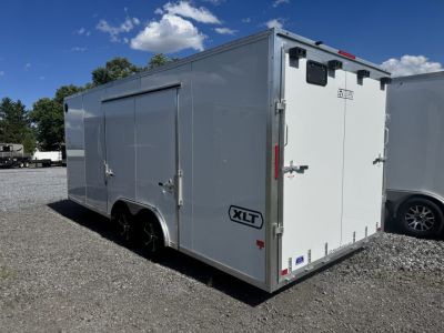 New 2026 E-Z Hauler EZEC8.5X20CH XLT PRO Car Hauler ELITE ESCAPE DOOR 7 FOOT 1 INCH INTERIOR HEIGHT .080 POLYCORE SIDES FREE ALUMINUM WHEEL UPGRADE SALE ON NOW