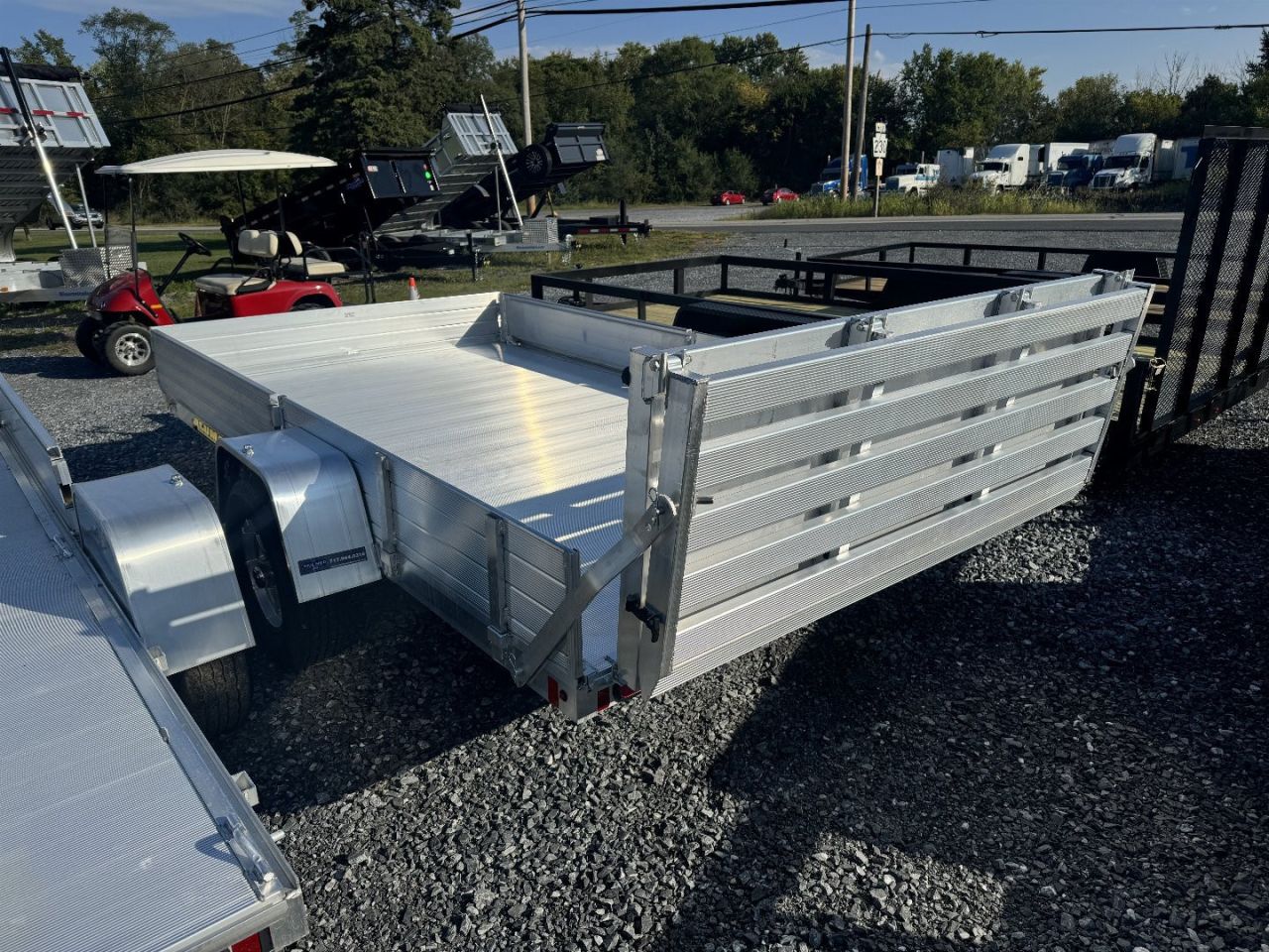 New 2026 Aluma 8112S-R-BT-SR 2 Place ATV w/ BiFold Gate ATV Trailer ON SALE NOW, PLEASE CALL