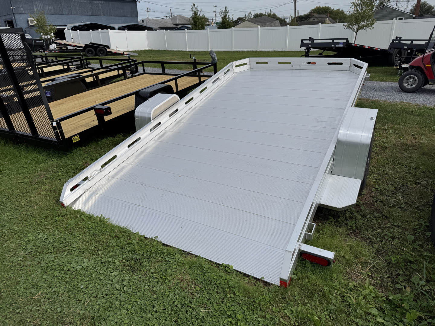 New 2027 Aluma 7712H-TILT-S Tilt Deck Utility Trailer FALL CLEARANCE IN STOCK ONLY