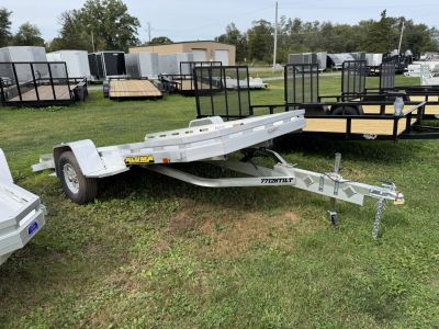 New 2027 Aluma 7712H-TILT-S Tilt Deck Utility Trailer FALL CLEARANCE IN STOCK ONLY