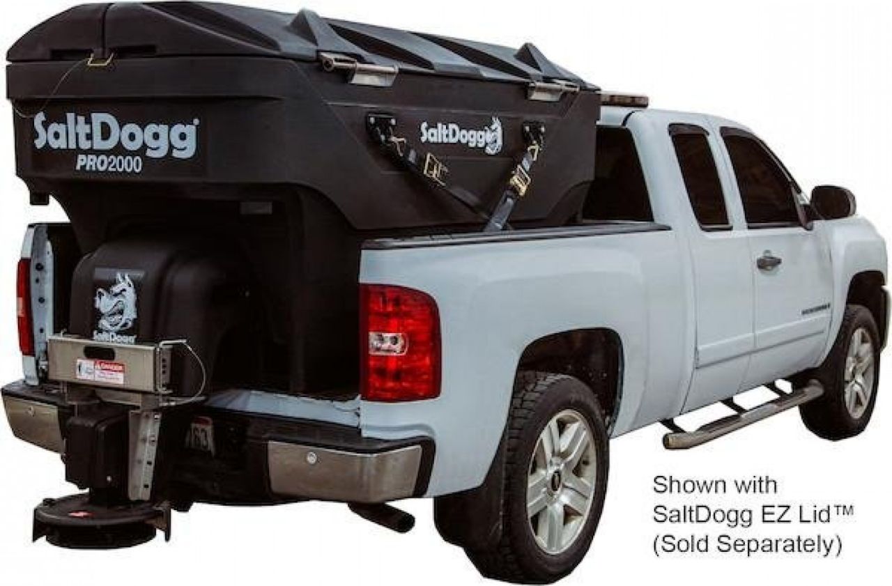 New 2027 Buyers 2027 SALTDOGG PRO2000 ELECTRIC POLY HOPPER SPREADER WITH AUGER Salt Spreader