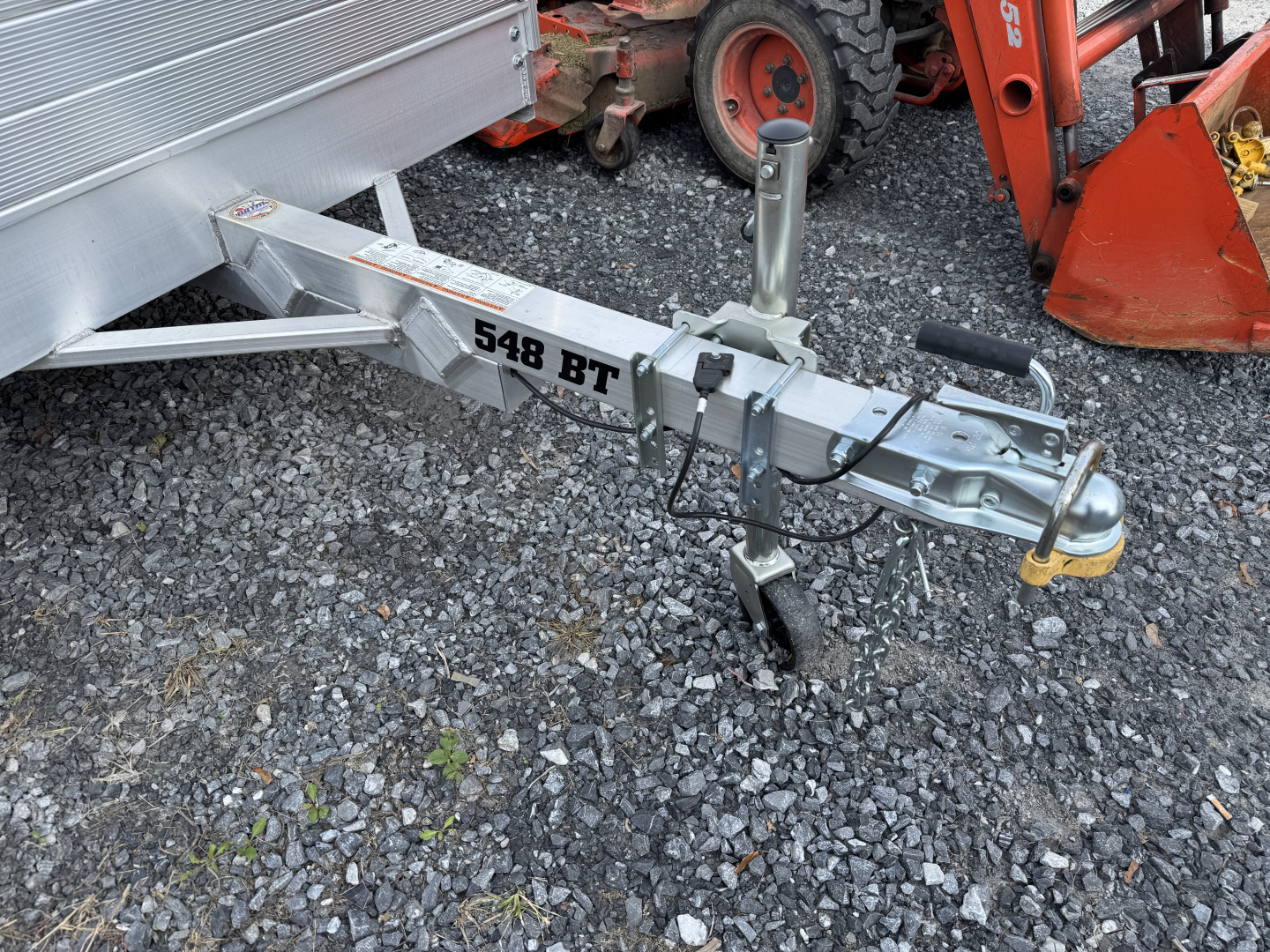 New 2027 Aluma 548S-BT 2Ft Solid Sides Bifold Tailgate Utility Trailer FALL CLEARANCE IN STOCK ONLY
