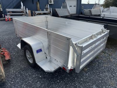 New 2027 Aluma 548S-BT 2Ft Solid Sides Bifold Tailgate Utility Trailer FALL CLEARANCE IN STOCK ONLY