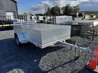New 2026 Aluma 6310S-BT 2ft Solid Sides Bifold Gate Utility Trailer FALL CLEARANCE IN STOCK ONLY
