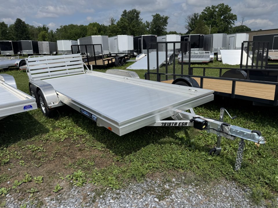 New 2026 Aluma 7818ESA-TA-EL-BT Utility Trailer FREE 15 INCH ALUMINUM WHEEL UPGRADE FALL CLEARANCE IN STOCK ONLY