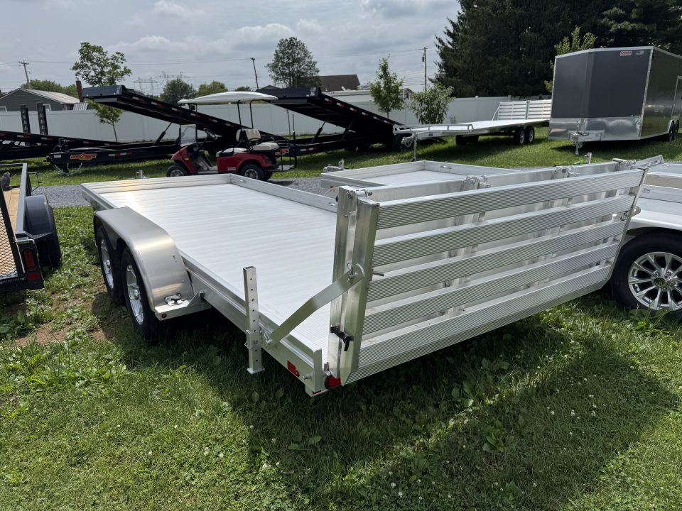 New 2026 Aluma 7818ESA-TA-EL-BT Utility Trailer FREE 15 INCH ALUMINUM WHEEL UPGRADE FALL CLEARANCE IN STOCK ONLY