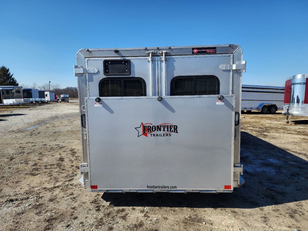 New 2025 Frontier Stock Low Pro 7x16 6 Pen / Stock Combo Trailer