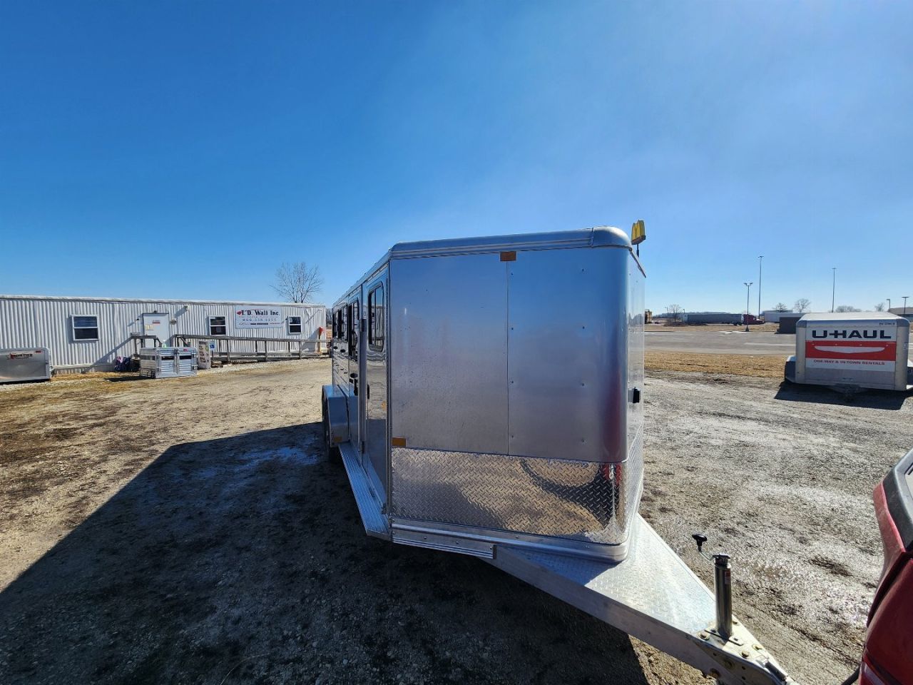 New 2025 Frontier Stock Low Pro 7x16 6 Pen / Stock Combo Trailer