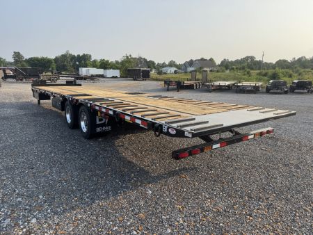 New 2026 Behnke 102"x36' 20 TON Pintle Hitch Tag Trailer *HYD DOVE TAIL*