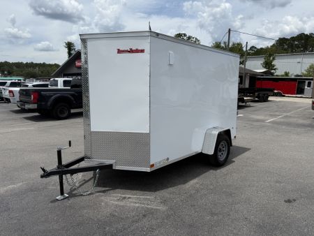 New TX6X10SA TEXAS TRAILERS 6' X 10' CARGO / ENCLOSED TRAILER W/ REAR RAMP DOOR & SIDE DOOR