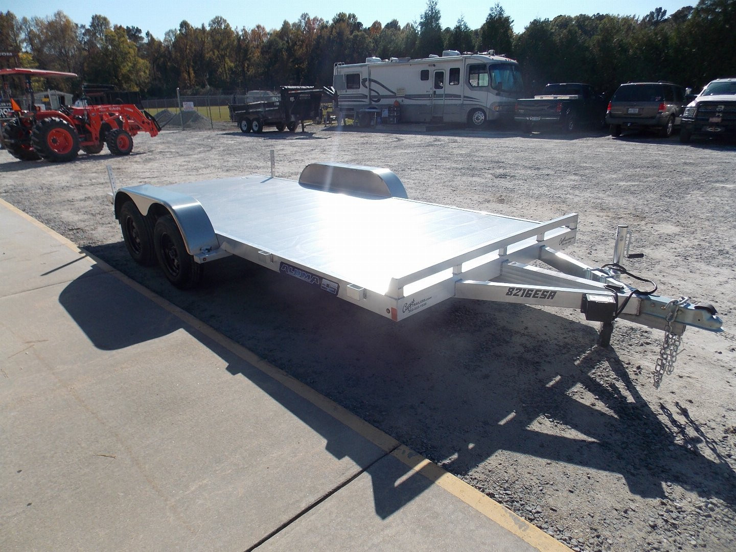 New 2027 Aluma AL 8216ESA-TA-EL-R-RTD Car Hauler