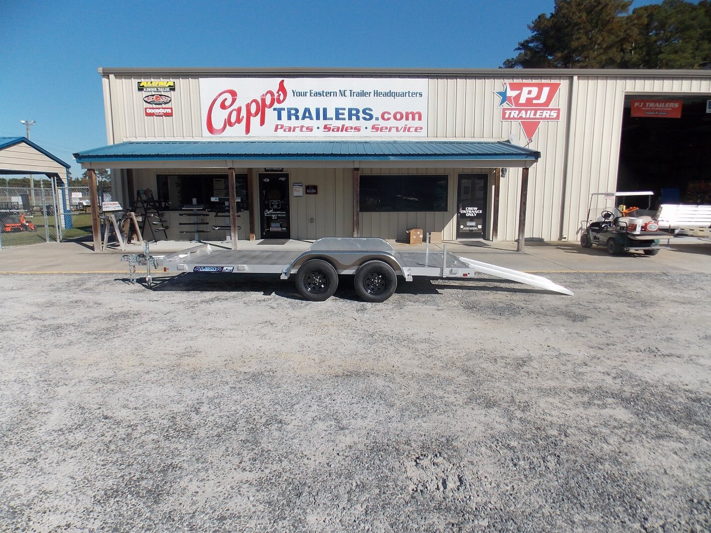 New 2027 Aluma AL 8216ESA-TA-EL-R-RTD Car Hauler