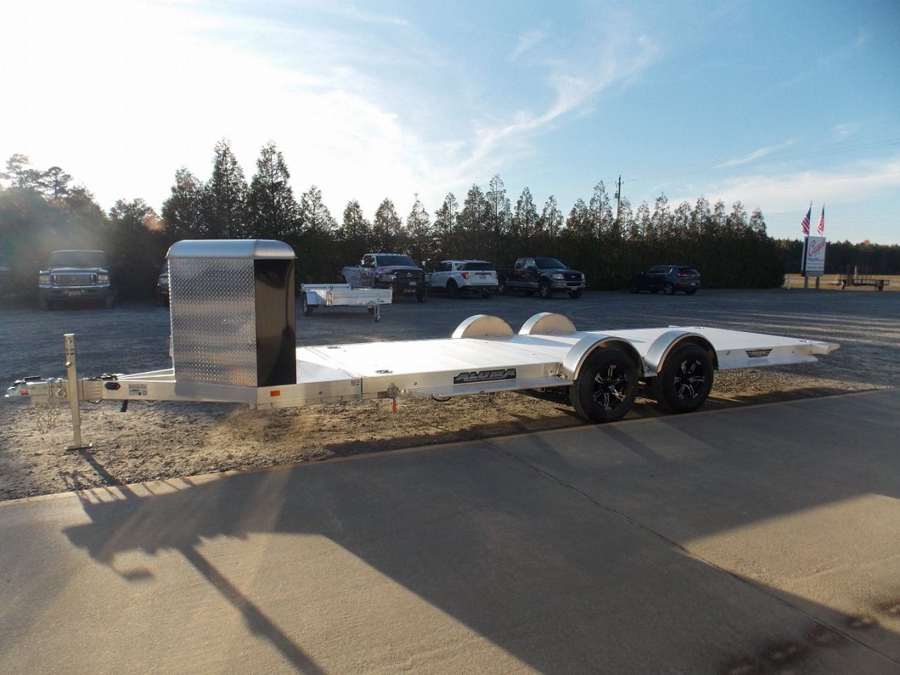 New 2024 Aluma 8220H-XL-Tilt-TA-EL-RTD-CB* Car Hauler