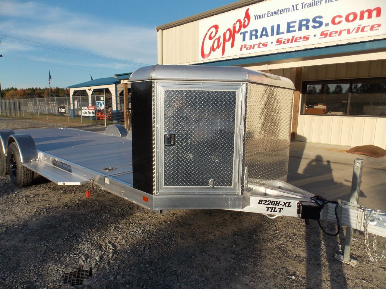 New 2024 Aluma 8220H-XL-Tilt-TA-EL-RTD-CB* Car Hauler