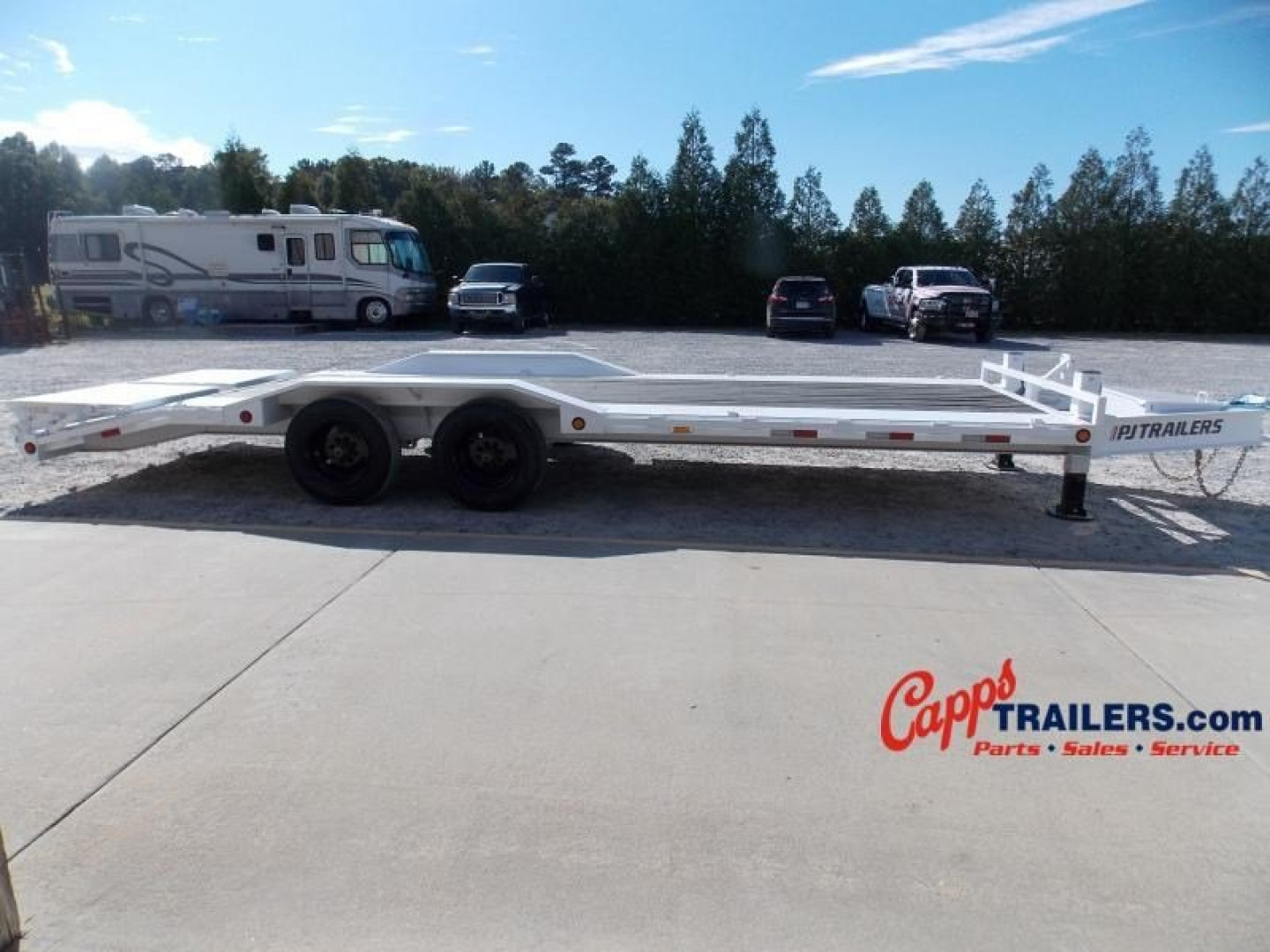 New 2022 PJ TRAILERS PJ H7P24S2BT53-DR04-JA06-LT05-TB04-BWPF Equipment Trailer
