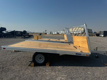 New 2025 MISSION 12' Open Drive On/Off Sled Snowmobile Trailer