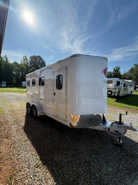 New 2026 KIEFER MANUFACTURING Kruiser 3 Horse Slant Load Bumper Pull Horse Trailer